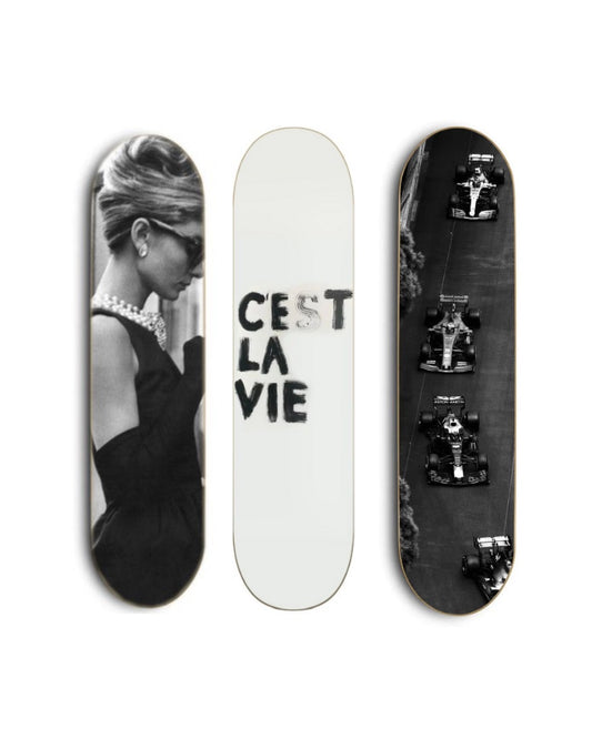 luxury car skateboard deck wall art Egypt