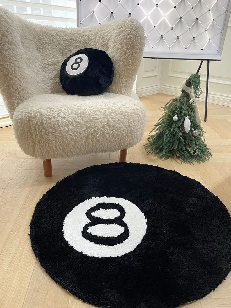 8 Ball Plush Pillow