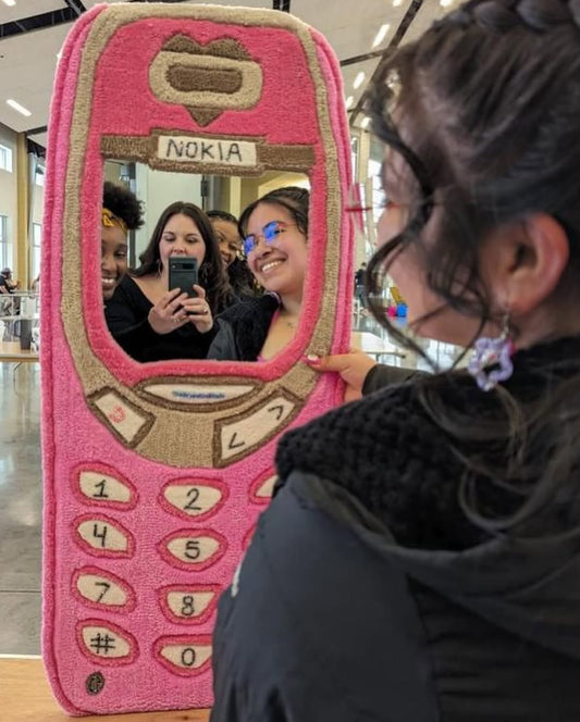 Retro Nokia Mirror Pink