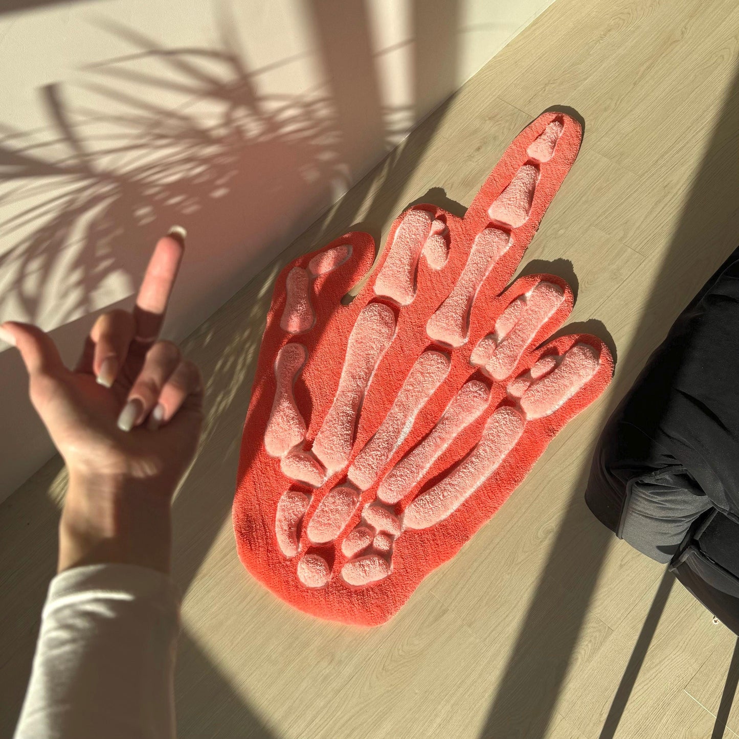 Skeleton Hand Rug