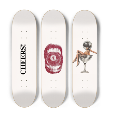 cocktail skateboard wall art street style Egypt