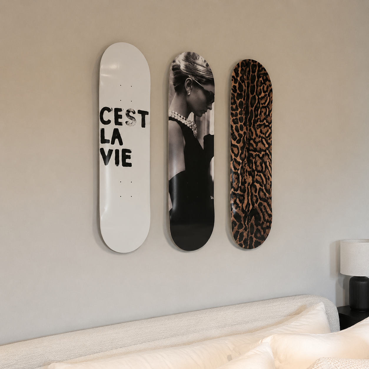 C'est La VIE skate wall art set Egypt | Urbyn