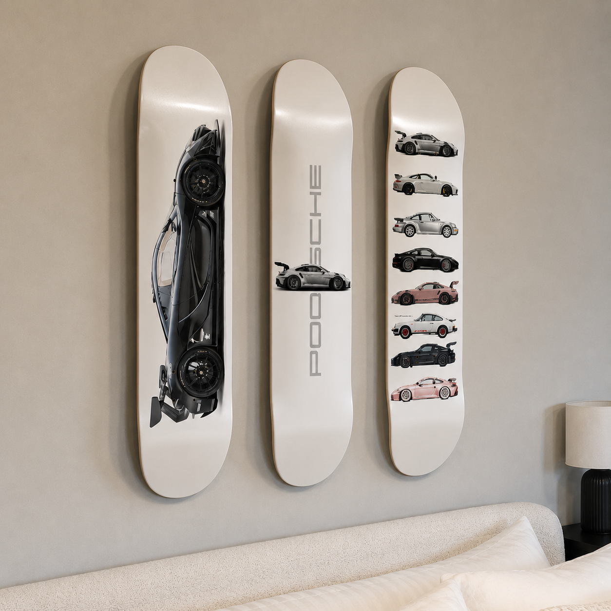 Porsche Lover skateboard wall art set Egypt | Urbyn