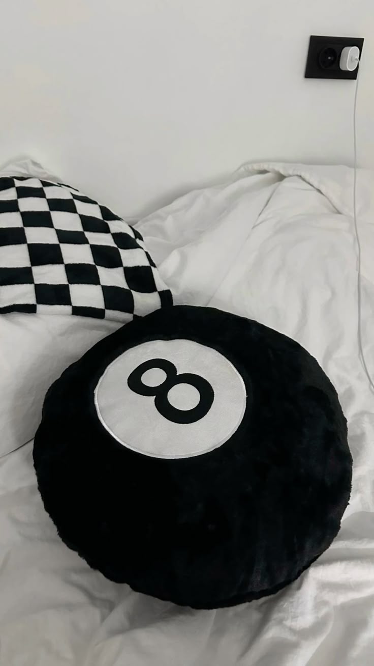 8 Ball Plush Pillow