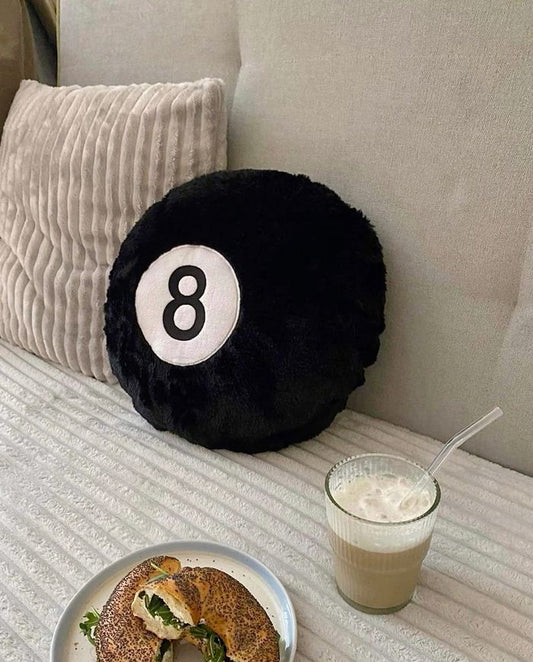 8 Ball Plush Pillow