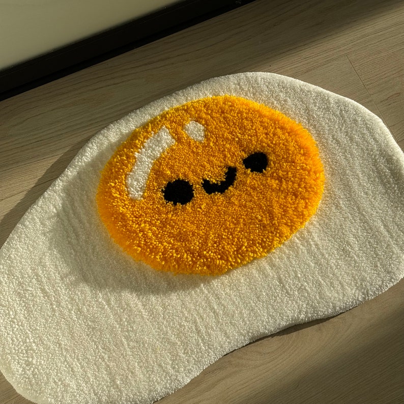 Fluffy Scrambled Egg Rug