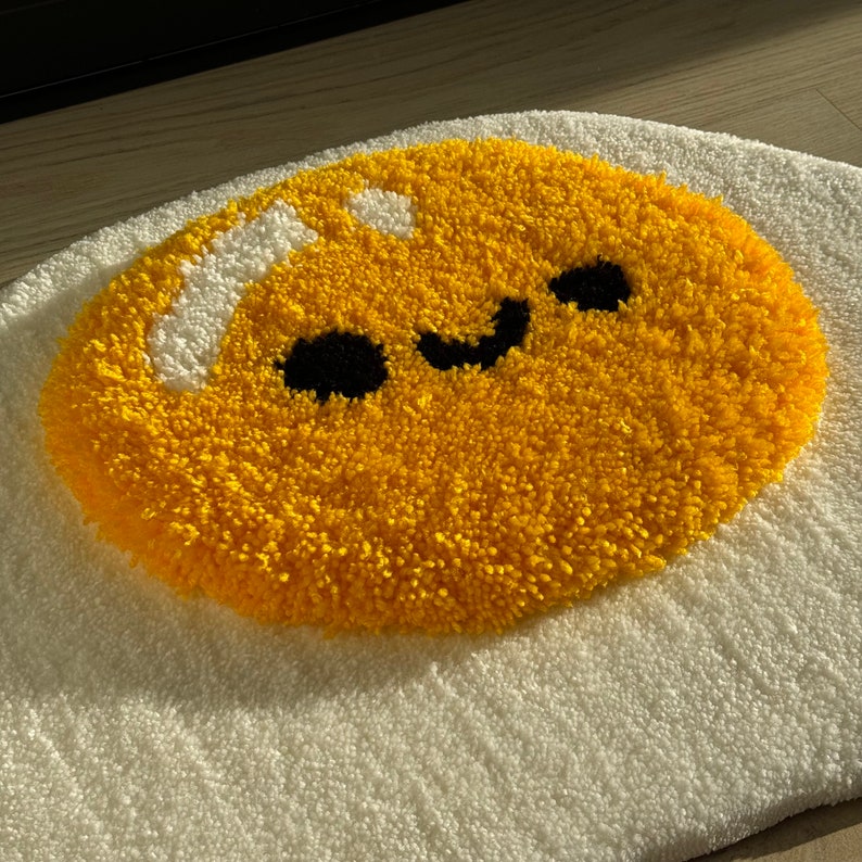 Fluffy Scrambled Egg Rug