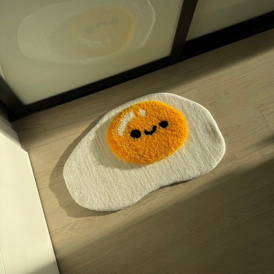 Fluffy Scrambled Egg Rug