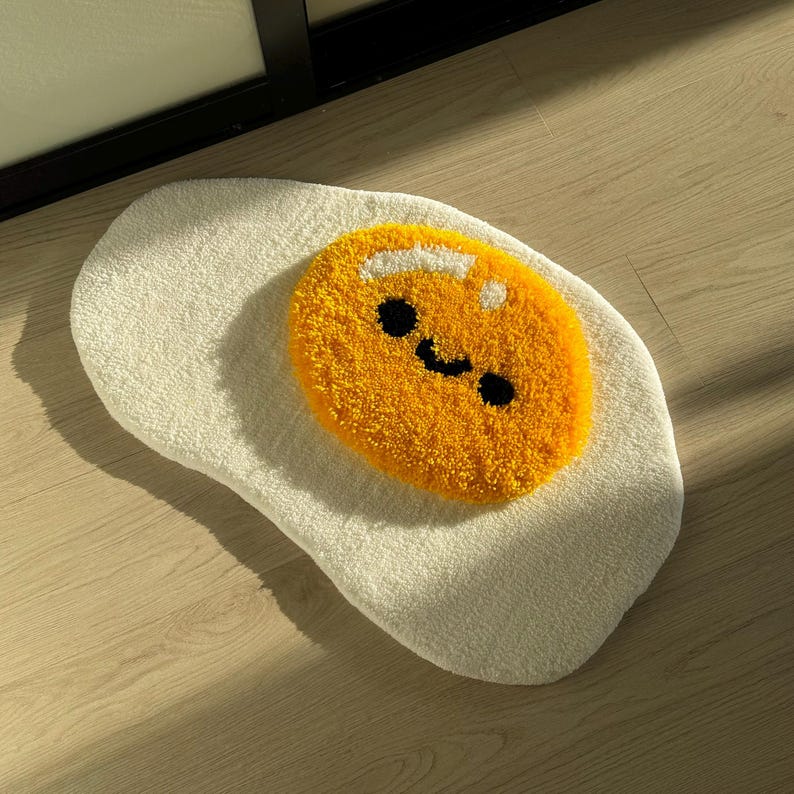 Fluffy Scrambled Egg Rug